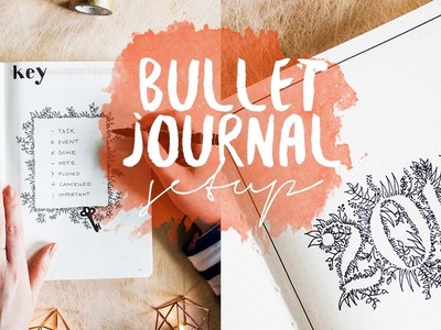 The ultimate BULLET JOURNAL setup 2018 | free future log printable