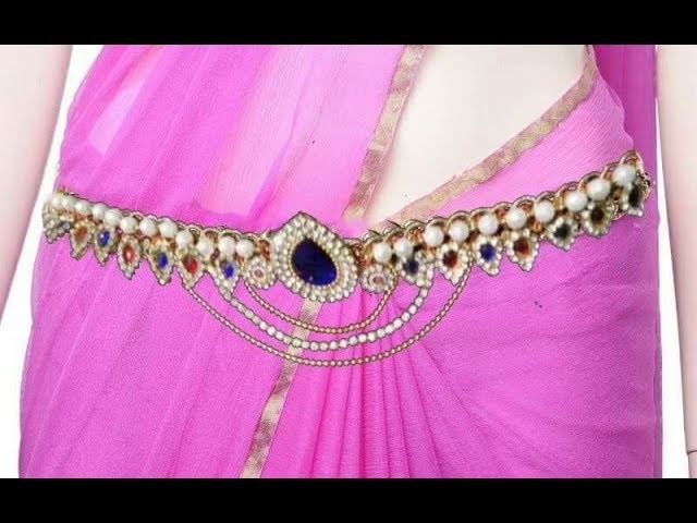 Waist chain making with lace | easy making | jewellery tutorials