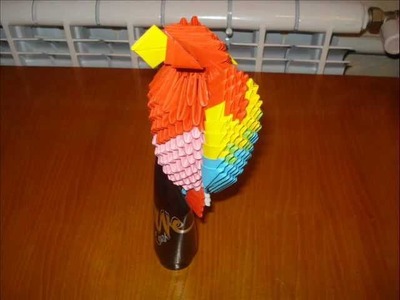 3D Origami Parrot