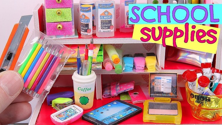 7 DIY Miniature School Supplies