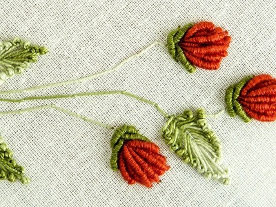 Beginner Hand Embroidery: Bullion Knot Stitch by Diy Stitching