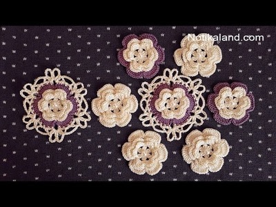 Crochet flower Motif for beginners  EASY Tutorial