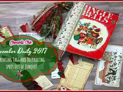December Daily 2017: Creating Tags and Journaling Spots out of Junk