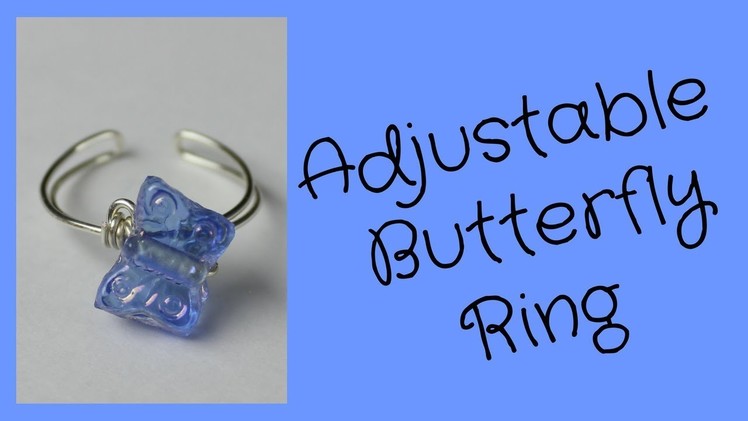 DIY Adjustable Butterfly Bead Ring