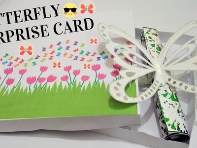 DIY Butterfly Pop Up Card | Flying Butterfly Surprise Card | Butterfly Pop Up Card for Invitation
