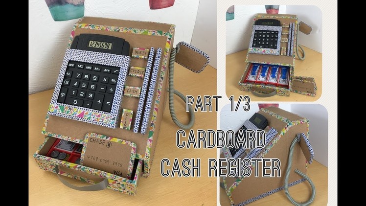 Diy cardboard cash register part 1