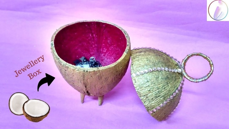DIY jewelry box recycling waste coconut shell-Coconut shell art and craft