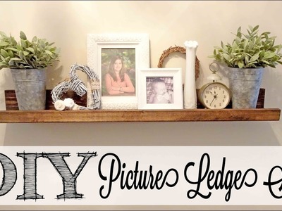 DIY Picture Ledge Shelf