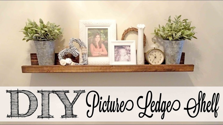 DIY Picture Ledge Shelf