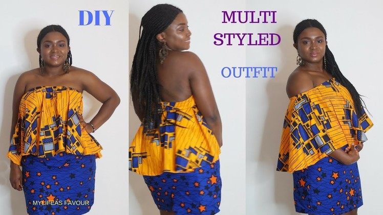 DIY SKIRT WITH ZIPPER. HOW TO MAKE A SKIRT AND TOP- beginner level