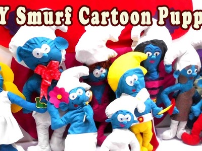 DIY Smurf Cartoon Puppets For Kids - Simple Crafts for Kids - DIY Kids Crafts