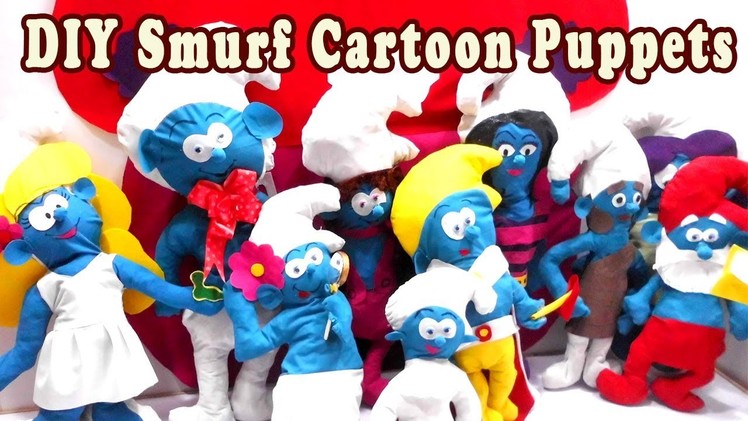 DIY Smurf Cartoon Puppets For Kids - Simple Crafts for Kids - DIY Kids Crafts