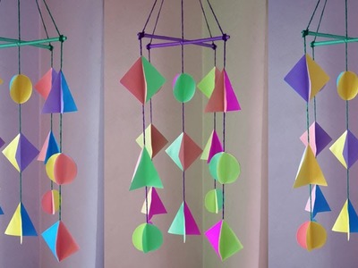 DIY: Wind chime !!! How to Make Paper Wind Chimes for Room Decoration !!!