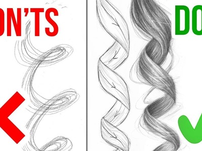 DO'S & DON'TS: How to Draw Curly Hair | Step by Step Drawing Tutorial
