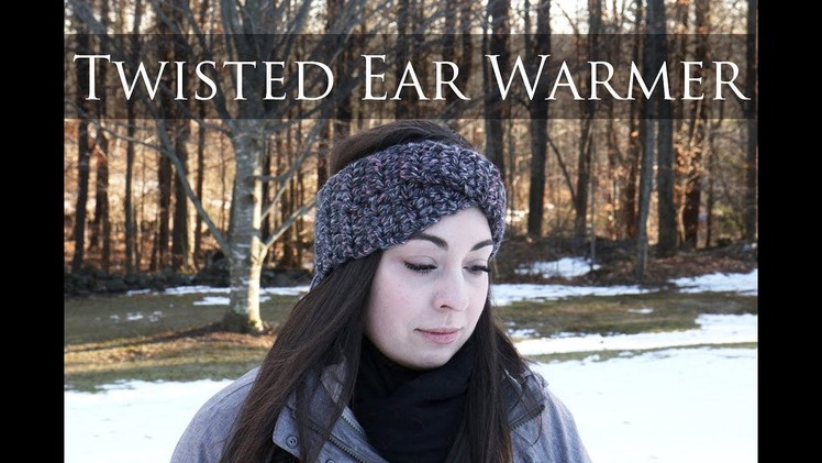 Easy Crochet Twisted Ear Warmer for Beginners || LaughLoveCreate