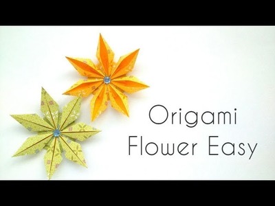 Easy Origami Flower of 7 petals