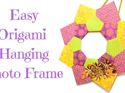Easy Origami Hanging Photo Frame Tutorial