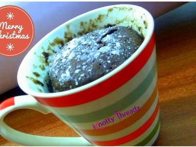 Eggless Chocolate Mug Cake | 2 Minute Microwave Mug Cake | Christmas Special Video | Quick Dessert