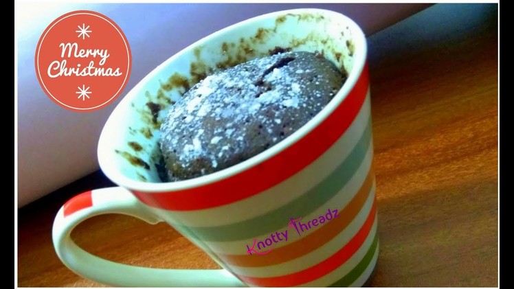 Eggless Chocolate Mug Cake | 2 Minute Microwave Mug Cake | Christmas Special Video | Quick Dessert
