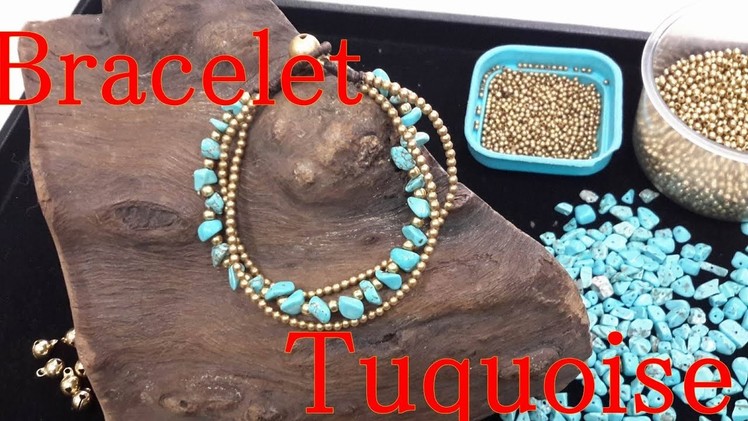Ep1. การทำสร้อยข้อมือหินแตกเทอร์คอยซ์ Tutorial Hippie Turquoise Bracelet.