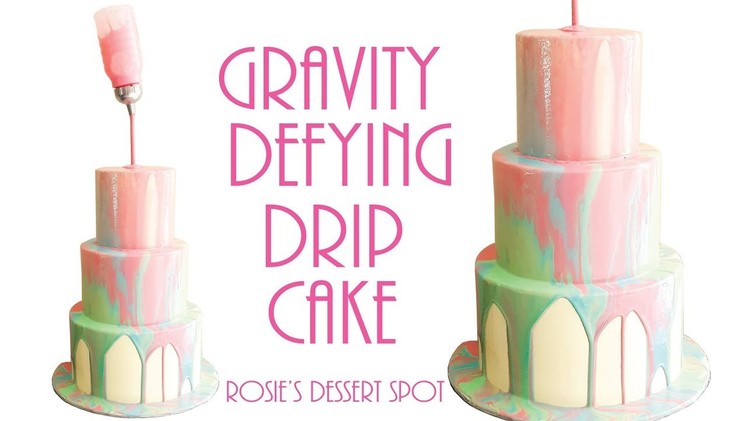 Gravity Defying Mirror Glaze Cake- Rosie's Dessert Spot