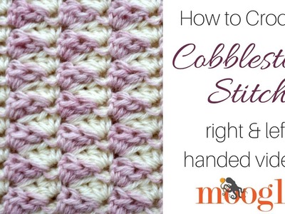 How to Crochet: Cobblestone Stitch (Left Handed)