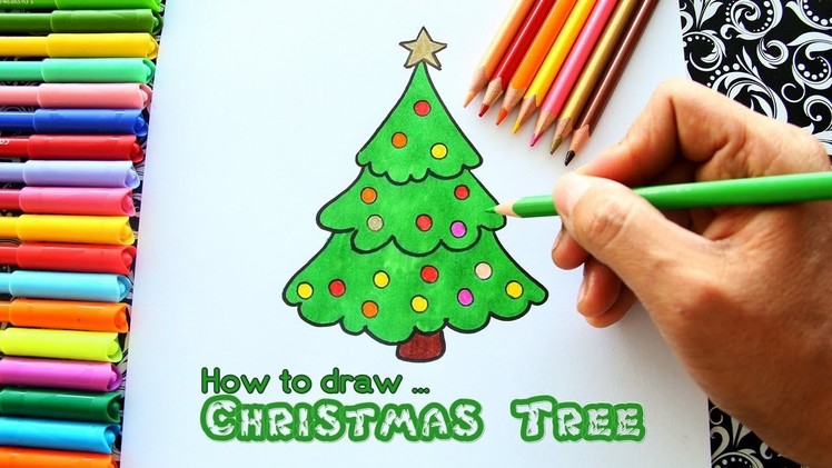 How to draw the Christmas Tree easy!