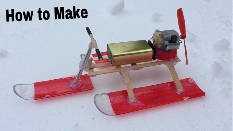 How to Make a Snowmobile - Air Car - Easy Way - Tutorial