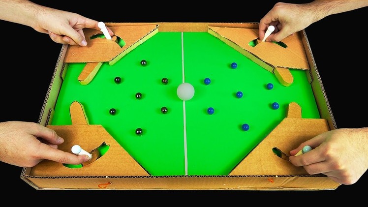 HOW TO MAKE A SOCCER GAME FROM CARDBOARD