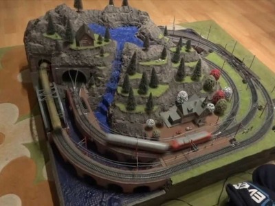 How to make a train diorama from scratch (for a model railroad and terrain)