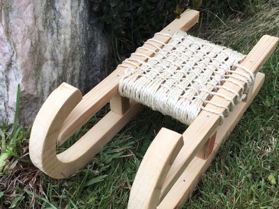 How to make a wooden deco sled