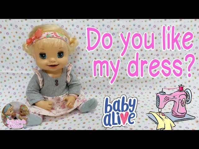 How To Make Baby Alive Doll Dress with free pattern????quick & easy tutorial with BA learns to doll