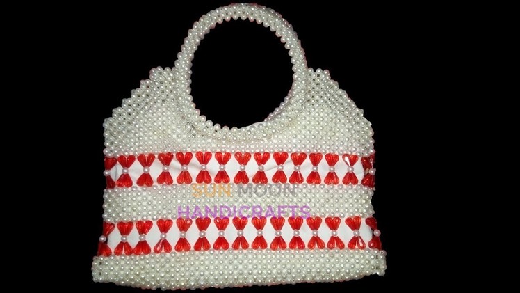 How to make beaded bag. new party bag(part-2).beaded bag