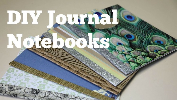 How to Make DIY Journal Notebooks Out of Scrapbook Paper - Thrift Diving