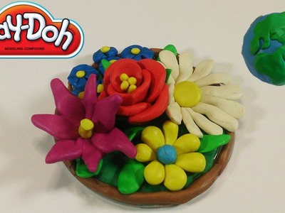 How To Make Flower Bouquet With Play Doh