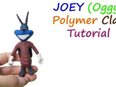 How To Make Oggy And The Cockroaches JOEY Character Polymer Clay Tutorial