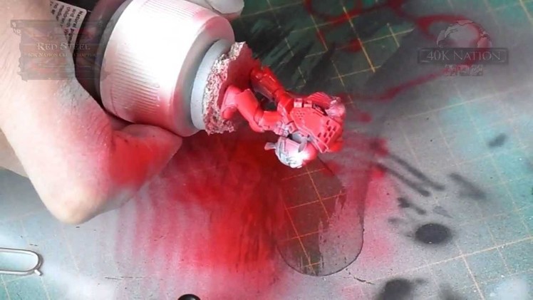 How to paint a miniature with a Airbrush