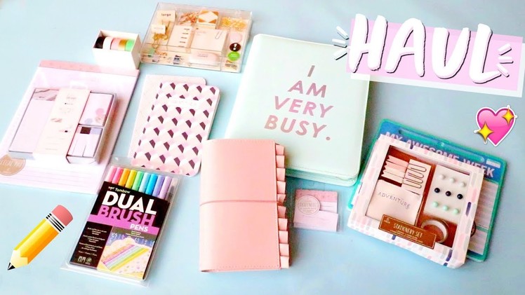 Huge Stationery Haul!! Bullet Journal, Traveler's Notebook, Stickers, and More!