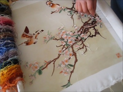 King Silk Art - Love Birds in a Cherry Blossom Tree - 71013