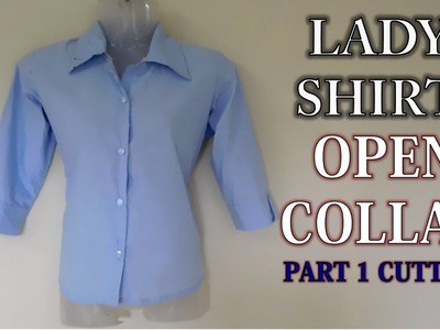Lady Shirt Cutting Part 1 of 2 | How To Sewing Tutorial | Diy
