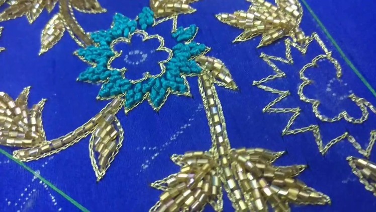 Latest Designer blouse embroidery #022