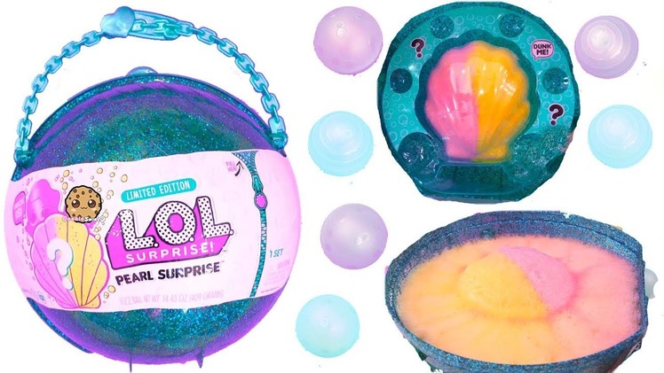 LOL Pearl Surprise Blind Bag Ball with Fizz Shell In Water - Toy Video