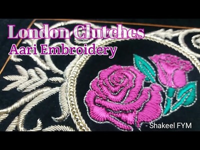 London embroidery clutches | embroidery bag | hand embroidery | design