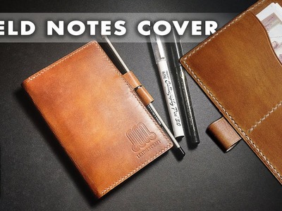 Making a FIELD NOTES leather cover. leather work tutorial