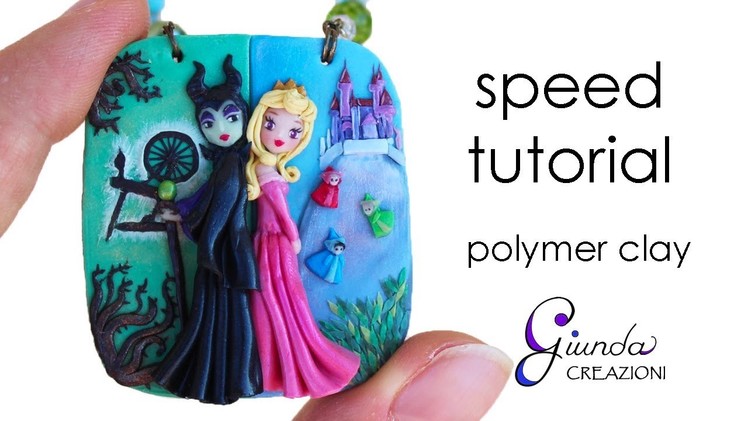 Maleficent & Aurora Speed Tutorial - Sleeping Beauty DIY fimo, polymer clay, pasta polimerica