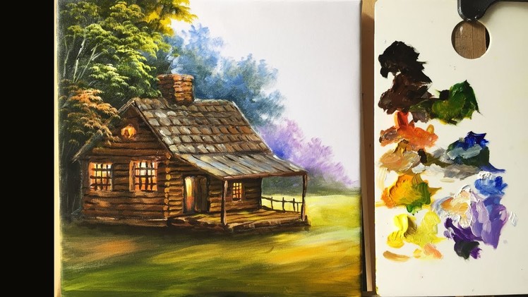 Painting The Basic House In Acrylics - Lesson 1