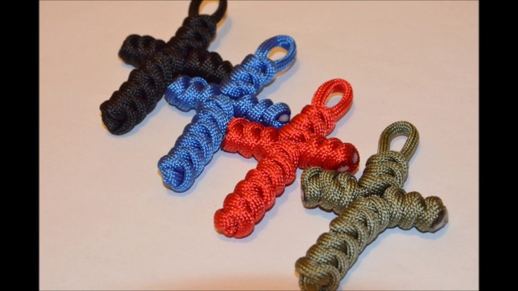 Paracord Cross || How to make a Paracord Cross || English turorial