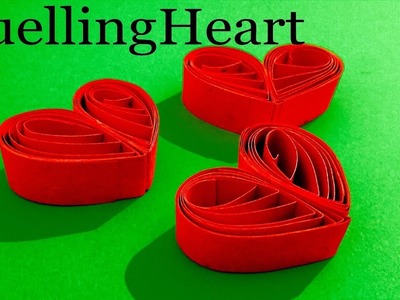 Quelling Paper Heart Tutorial for gift & Room decoration ideas on Valentine Day