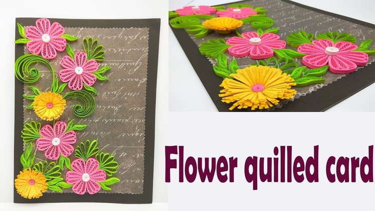 Quilling card | handmade birthday card | quilling designs | quilling ideas | Magic Quill