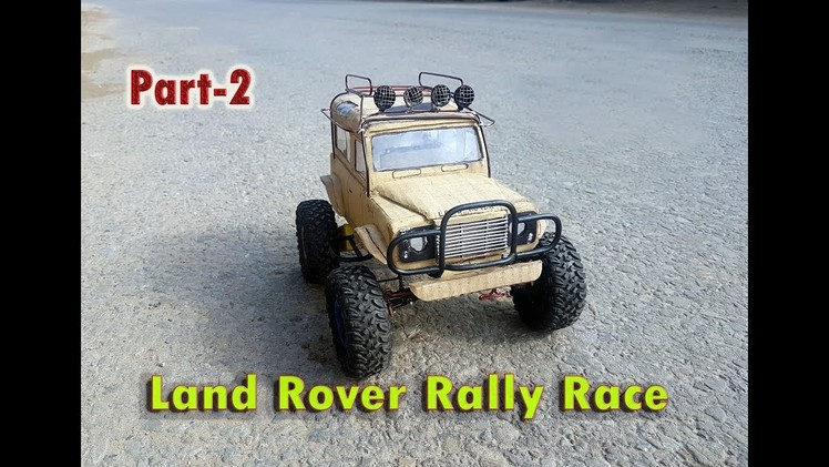Rc Land Rover Rally Race Toy Car|| Out Of Cardboard || at Home
